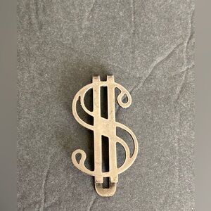 Sterling Silver money clip dollar sign vintage B.A. Ballou
